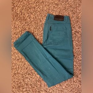 Turquoise Diesel straight cut jeans
